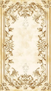 欧式古典花纹边框装饰图