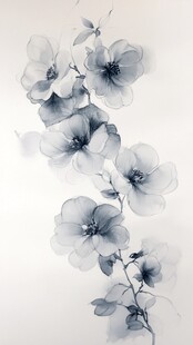 水墨花卉图