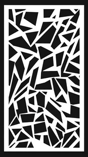 黑白几何镂空图案设计