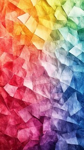 彩虹色几何水彩纹理背景