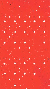 红色底点缀白色小方块图案
