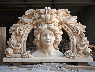 欧式女性石雕艺术佳作