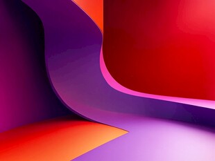 炫彩几何空间背景