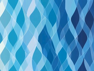 蓝调波纹几何抽象背景图