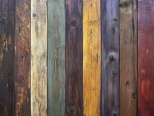 多彩复古木板纹理背景