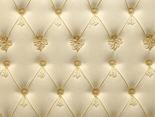 奢华金色菱格软包墙面