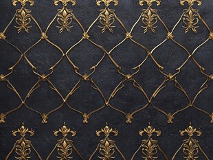 黑金花纹精致背景图案