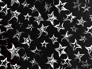 黑色背景星型图案纹理