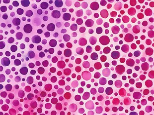 梦幻粉色波点水彩背景图