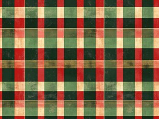 复古红绿格子图案背景