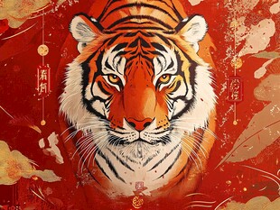 虎年祥瑞虎图