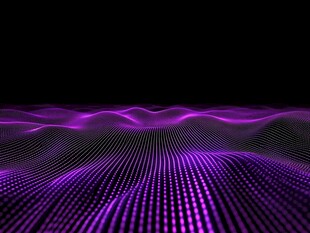 紫色动感科技波纹背景