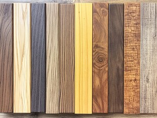 多样木材纹理展示板