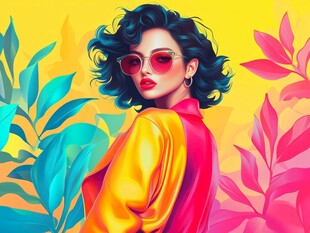 时尚女郎的绚丽风采