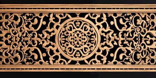 中式木雕花纹装饰图案