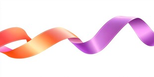 渐变彩带飘带元素设计图