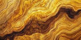 金黄波纹抽象纹理背景图