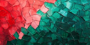 红绿色块拼接抽象艺术纹理