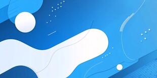 蓝色渐变抽象几何背景图