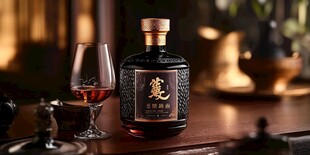 中式典雅场景中的精致美酒