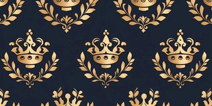 皇家皇冠花纹精致图案