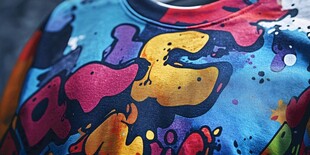 多彩涂鸦风个性T恤