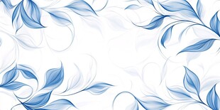 蓝白叶纹背景图