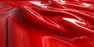 红色液态光泽质感纹理图