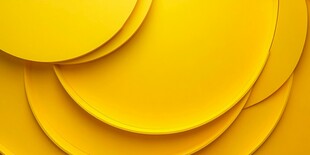 黄色圆形重叠立体背景图