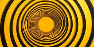 黄色螺旋条纹视觉特效