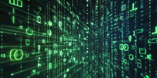 科技感数字代码背景图