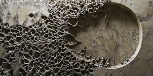 混凝土蜂窝状孔洞特写