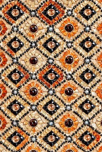 几何图案珠饰纹理