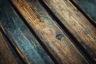 老旧木板纹理特写