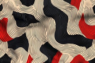 几何波纹图案织物纹理