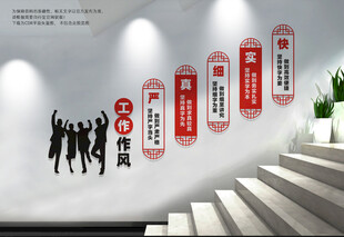 企业楼梯文化墙