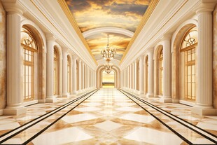 奢华欧式长廊尽显典雅风范