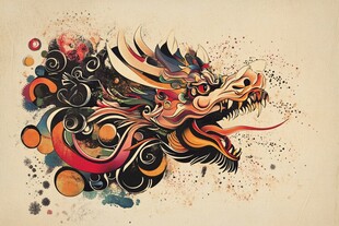 奇幻炫彩中国龙图腾艺术
