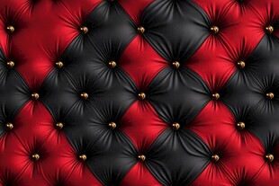 红黑菱格皮革纹理图案