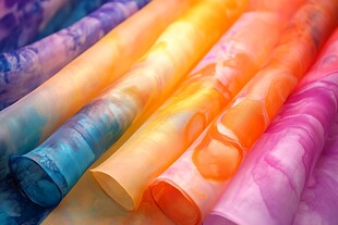 多彩梦幻渐变布料大赏