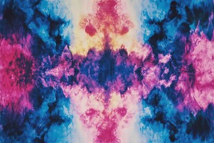 梦幻渐变对称水彩纹理图