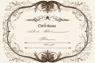 复古欧式花纹边框设计图