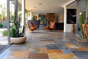 现代风室内外融合宽敞空间