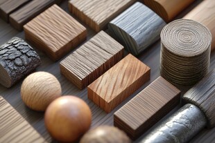 多样木质材料展示