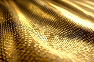 金色波纹质感金属面料