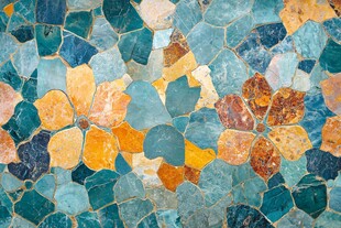 多彩马赛克花卉图案纹理