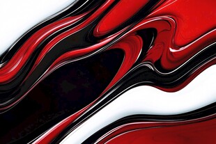 红黑流动纹理抽象背景图