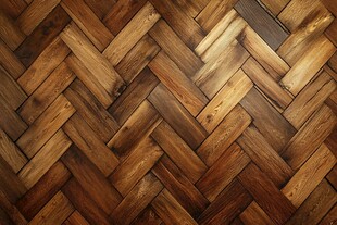 人字拼木地板纹理特写