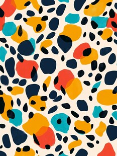 多彩抽象斑点图案背景