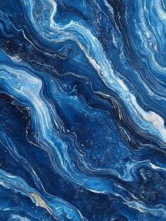 蓝色流体纹理艺术图案